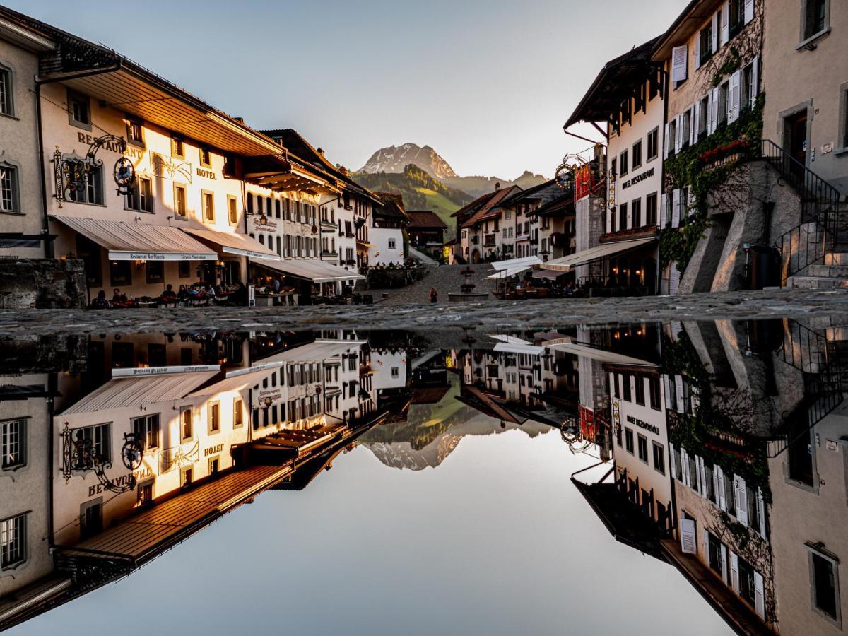 La Fleur De Lys Otel Gruyeres Dış mekan fotoğraf